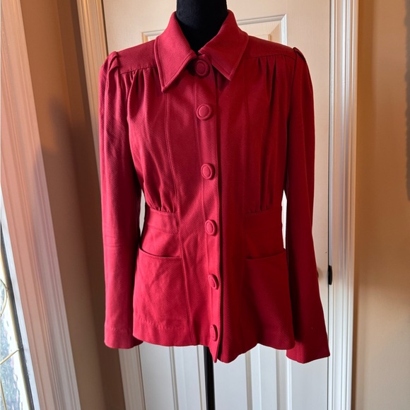 CAbi Jackets & Blazers - CAbi Spencer Jacket- Moulin Rouge Red - Vintage Style- Size Medium